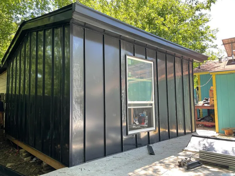 Black standing seam metal wall panels for Roof Inspection in Skippack